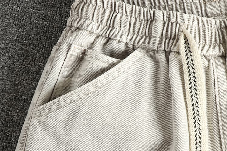 GorgeousBen Men's Long Staple Cotton Heavy Wash Vintage Jeans, Loose Straight Leg Tall Slim Trendy All-Match Long Pants — view 12