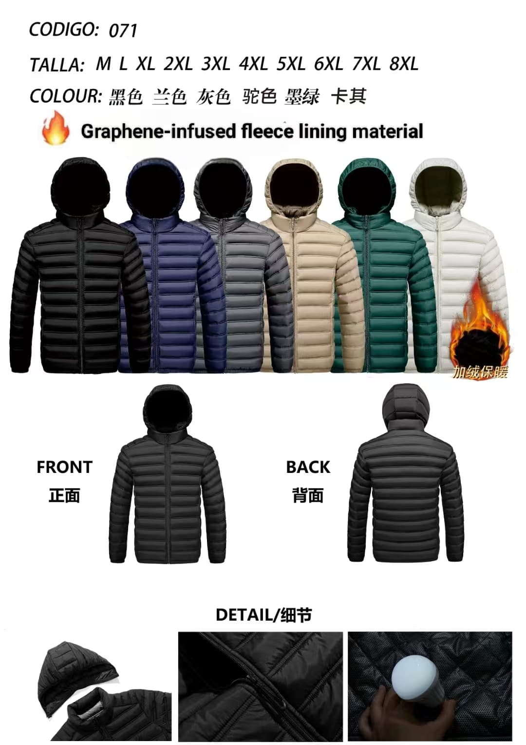 Stocks &amp; ready to ship-fashion winter padded jacket collection in stocks — view 2