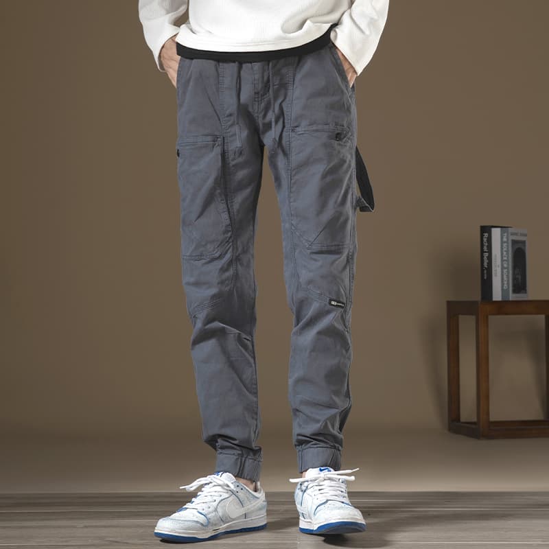 GorgeousBen unctional overalls men's loose plus fat plus bundle feet plus fleece casual pants winter fashion brand wide leg Haren pants — view 6