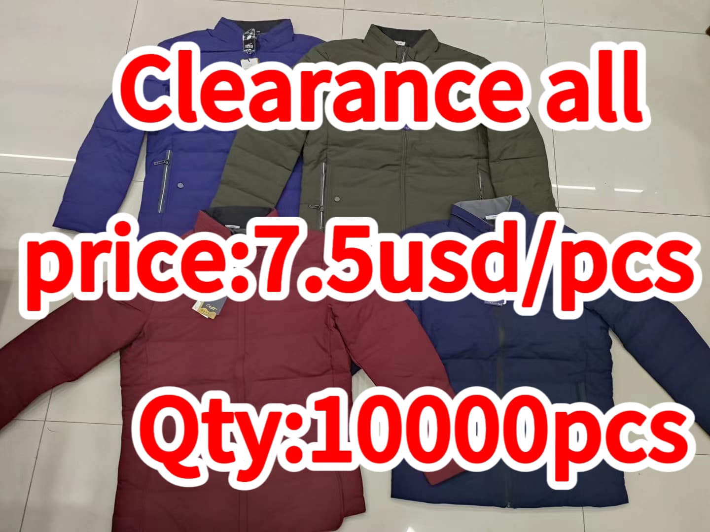 Clearance sale- Men's Puffer Jacket For Winter Streetwear Style Men's Puffer Coats — main view