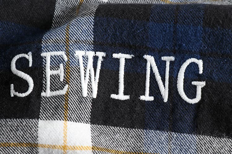 GorgeousBen American vintage woolen plaid long-sleeved shirt men's back embroidery pattern trend all match youth thin coat shirt — view 11