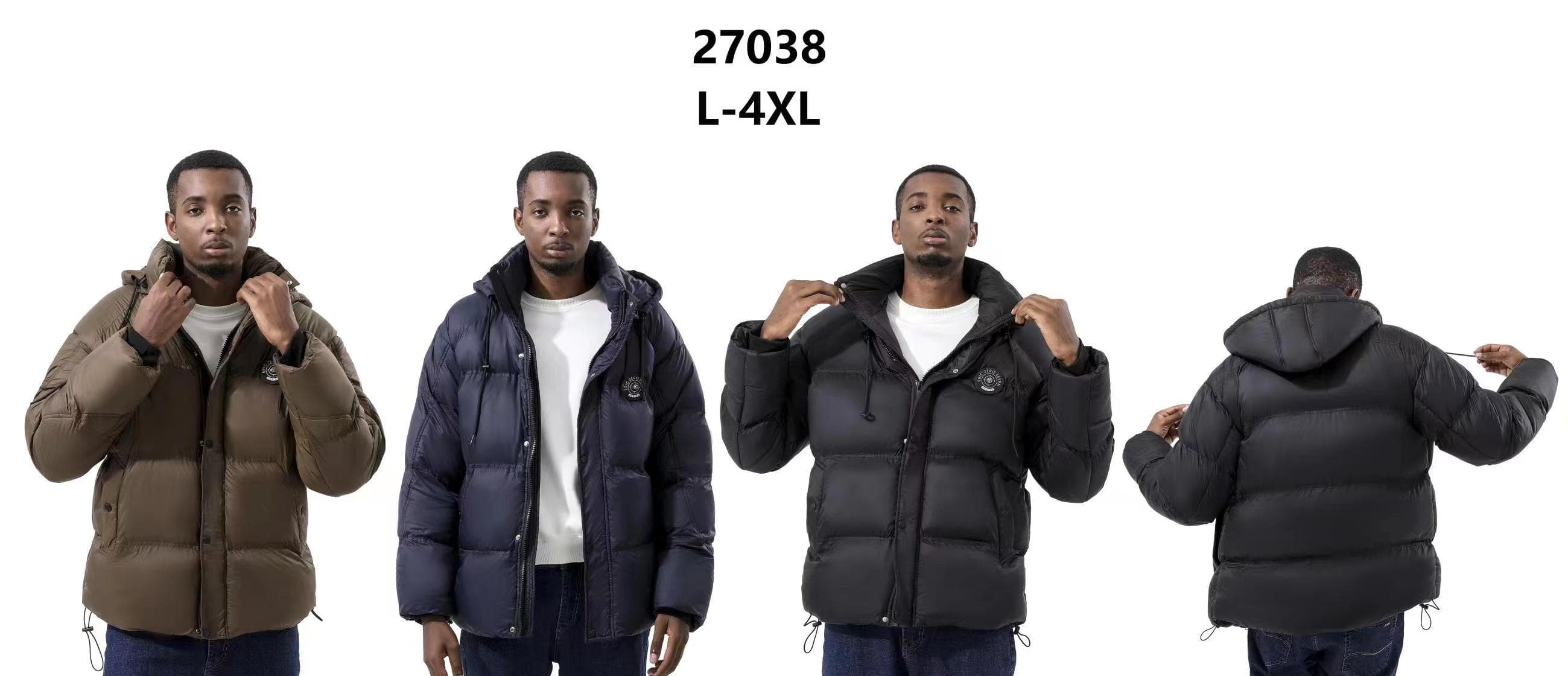 Stocks & ready to ship- Men High-quality Fashion Warm Thickened Solid Color Fluffy Duck Down Men's Down Jacket For Winter — view 6
