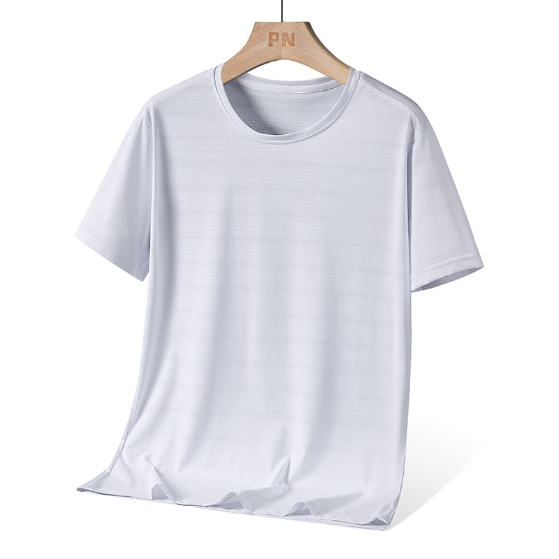 GorgeousBen men's new short sleeve T-shirt Soft fabric breathable elastic men's T-shirt without deformation — main view