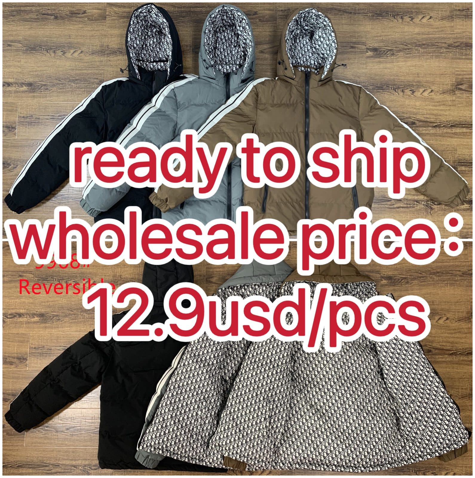 Stocks &amp; ready to ship-Hooded Men Puffer Jacket Plus Size Insulated Bubble Coat Winter Outdoor Zipper Coat For Men. — main view