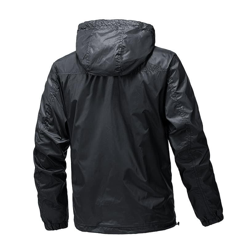 GorgeousBen Cross-Border Spring and Autumn Thin Jacket for Men, Single-Layer Trendy Brand Hooded Windbreaker, Outdoor Breathable Street Styl — view 5