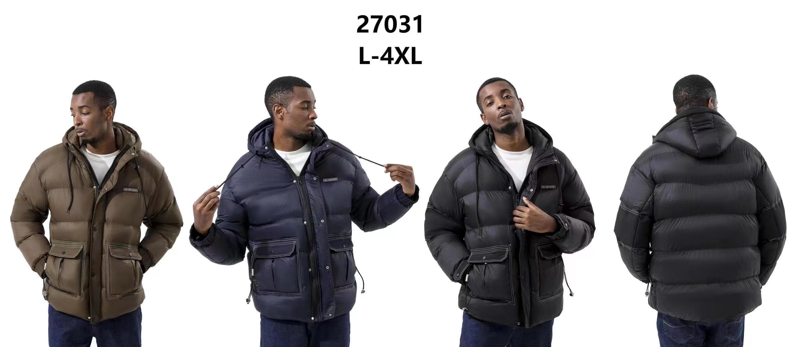 Stocks & ready to ship- Men High-quality Fashion Warm Thickened Solid Color Fluffy Duck Down Men's Down Jacket For Winter — view 2