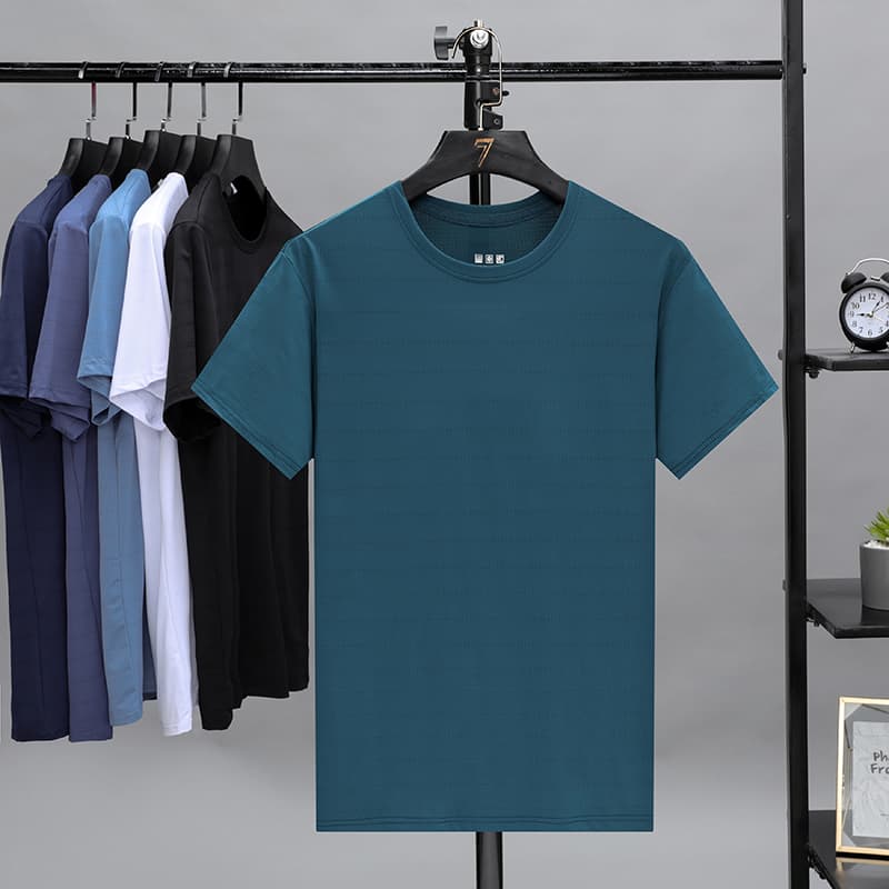 GorgeousBen men's new short sleeve T-shirt Soft fabric breathable elastic men's T-shirt without deformation — view 11