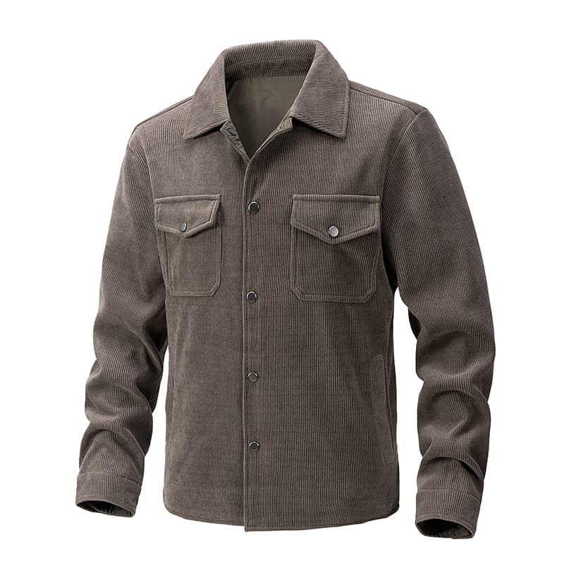GorgeousBen Men's Corduroy Jacket GorgeousBen Korean Slim Fit Casual Spring Autumn Coat — view 5