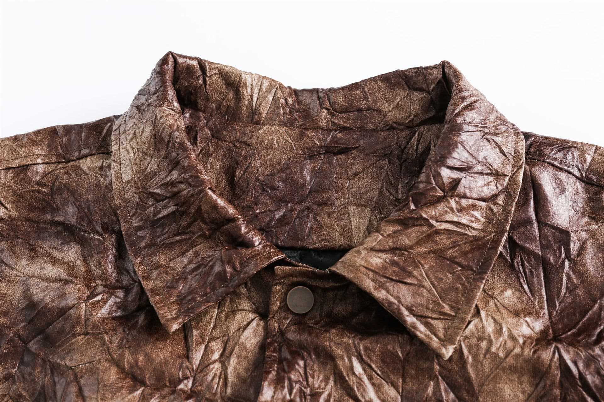 GorgeousBen   Unisex Design sense of fashion brand retro Maillard coat women's Spring and Autumn 2024 new American loose oversize jacket — view 13