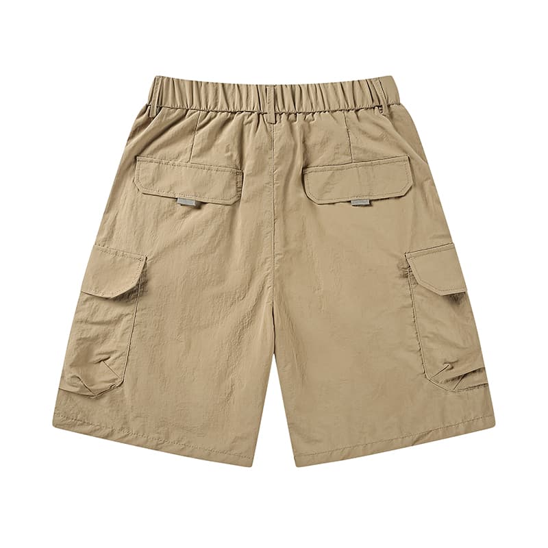 GorgeousBen Men's loose shorts five point pants casual sports pants buckle belt outside wearing. — view 8