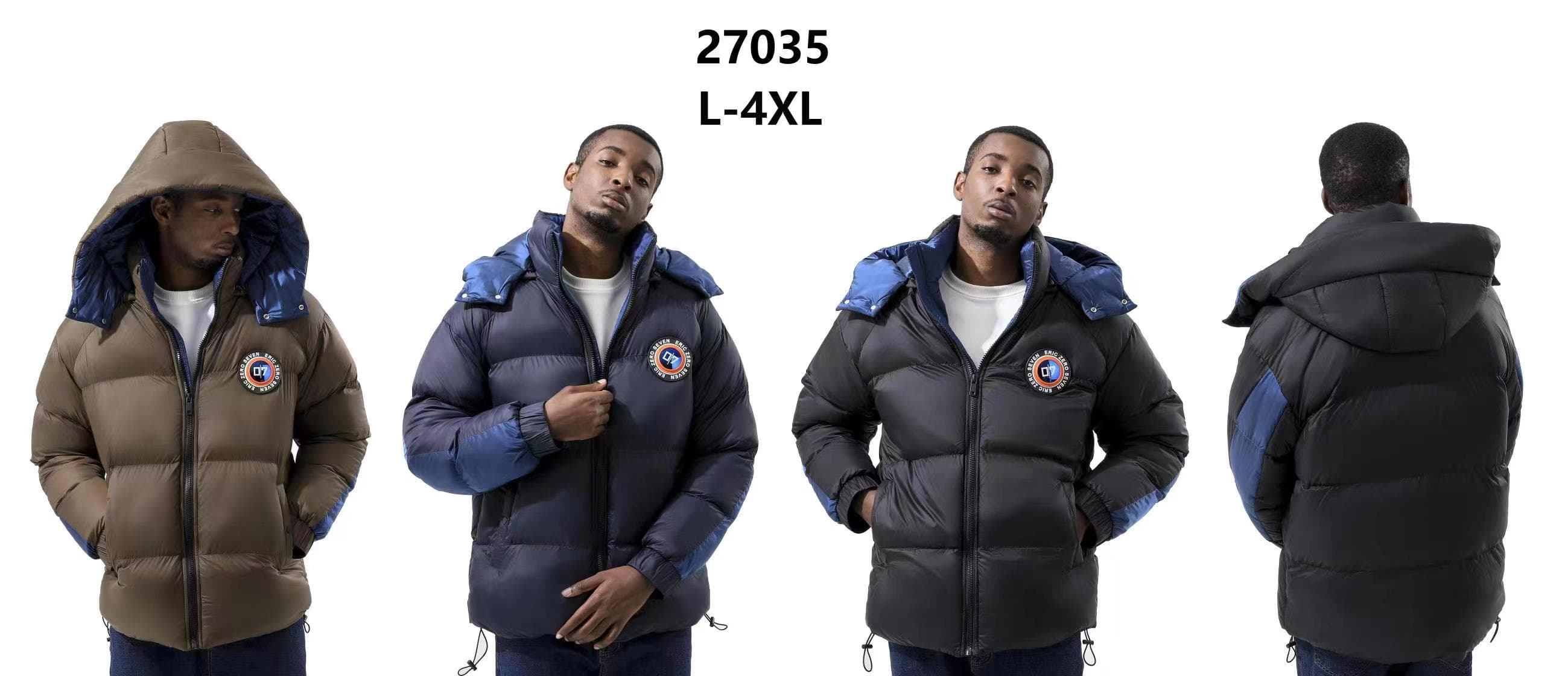 Stocks & ready to ship- Men High-quality Fashion Warm Thickened Solid Color Fluffy Duck Down Men's Down Jacket For Winter — view 4