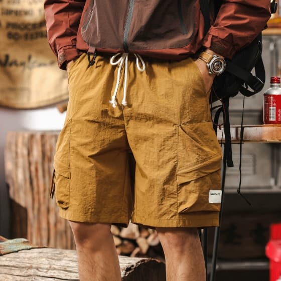 GorgeousBen American thin outdoor functional work shorts men's summer loose tactical hunting gear quick drying multi pocket five quarter pan — view 2