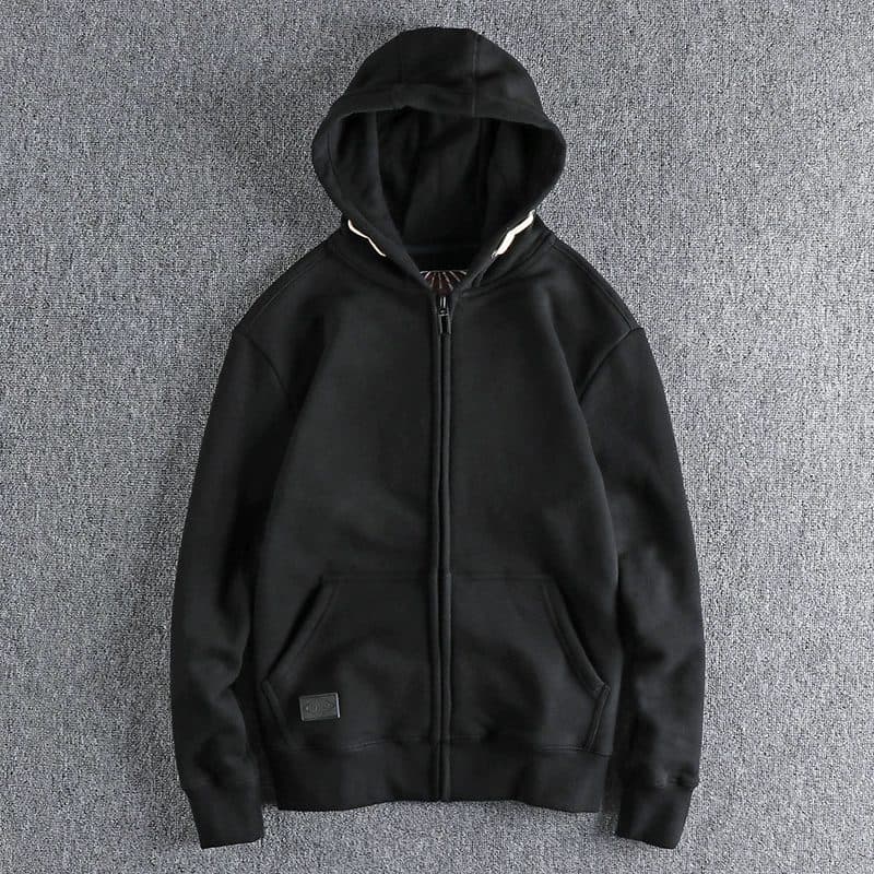 GorgeousBen Men's 400G Heavyweight Fleece Zip Up Hoodie — view 8