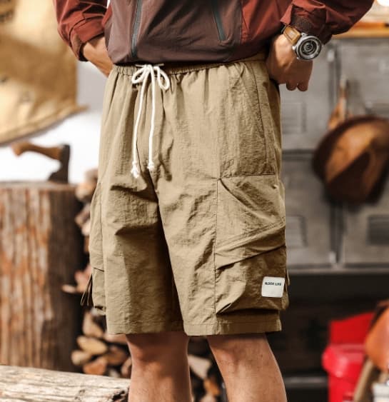 GorgeousBen American thin outdoor functional work shorts men's summer loose tactical hunting gear quick drying multi pocket five quarter pan — view 10