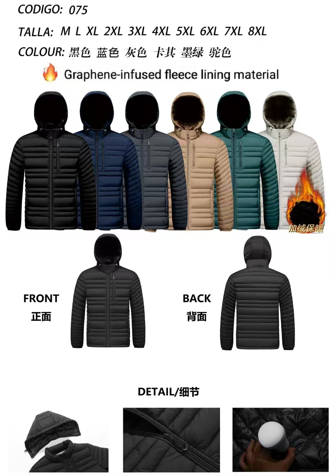 Stocks &amp; ready to ship-fashion winter padded jacket collection in stocks — view 4