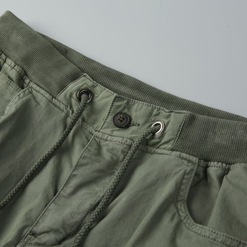 GorgeousBen 2024 Men's Clothing Outer Wear Quick Dry Cotton Leaf Printing Cargo Shorts Pour Homes Loose Straight Shorts For Men — view 5