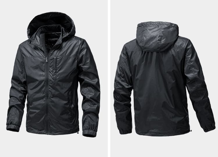 GorgeousBen Cross-Border Spring and Autumn Thin Jacket for Men, Single-Layer Trendy Brand Hooded Windbreaker, Outdoor Breathable Street Styl — view 13