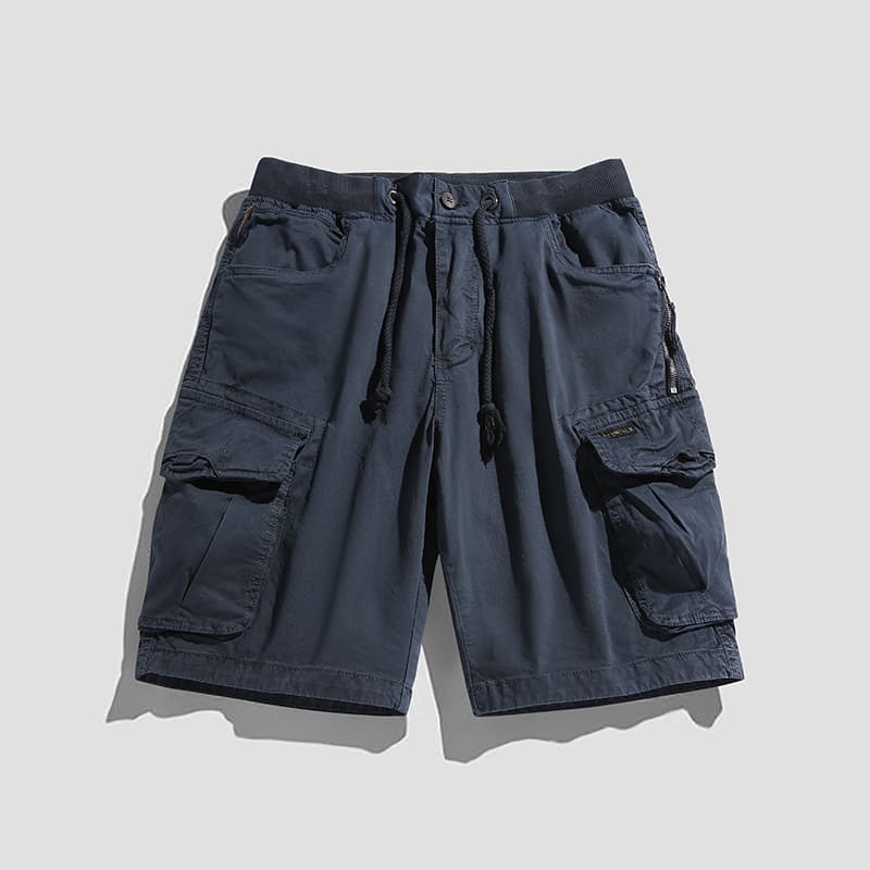 GorgeousBen 2024 Men's Clothing Outer Wear Quick Dry Cotton Leaf Printing Cargo Shorts Pour Homes Loose Straight Shorts For Men — view 2