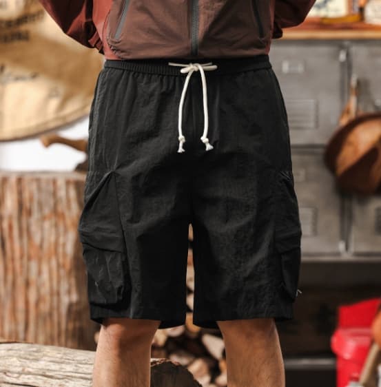 GorgeousBen American thin outdoor functional work shorts men's summer loose tactical hunting gear quick drying multi pocket five quarter pan — view 7