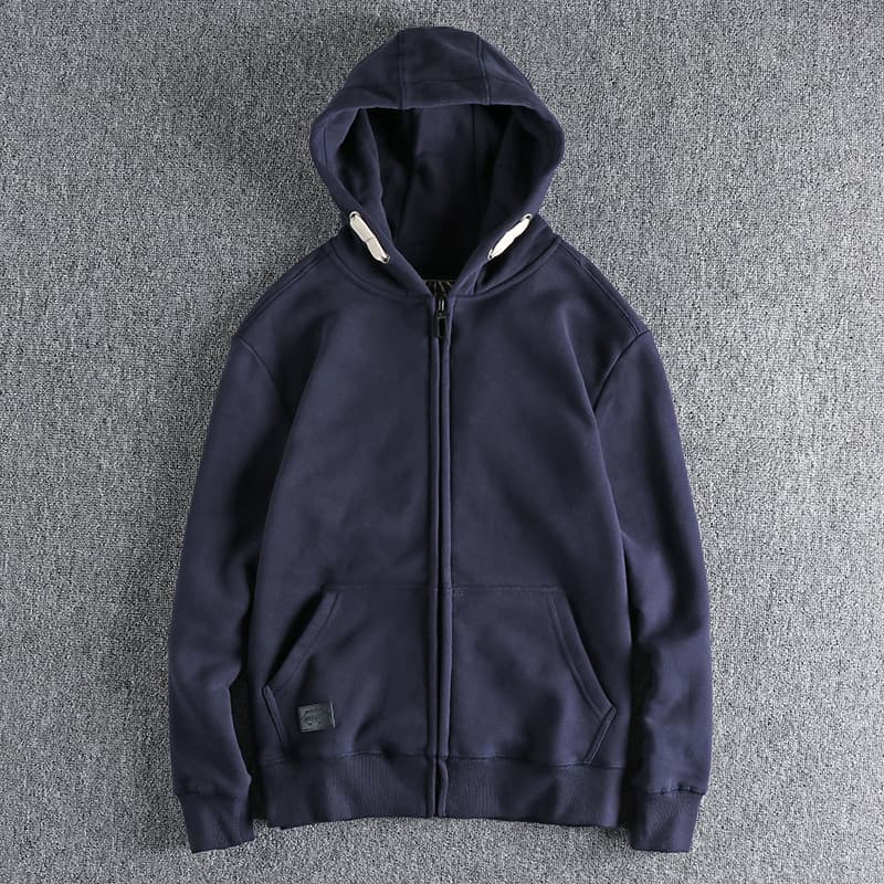 GorgeousBen Men's 400G Heavyweight Fleece Zip Up Hoodie — view 11