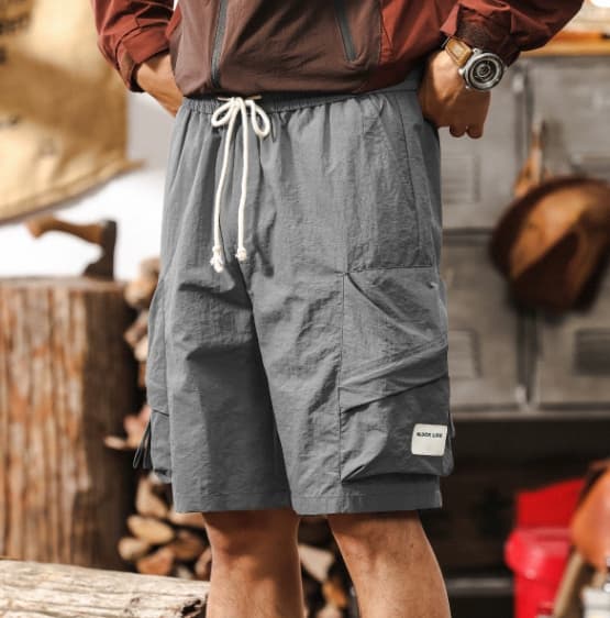 GorgeousBen American thin outdoor functional work shorts men's summer loose tactical hunting gear quick drying multi pocket five quarter pan — view 13