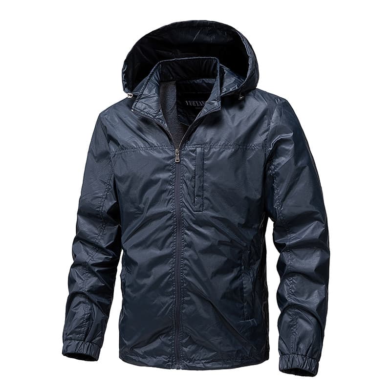 GorgeousBen Cross-Border Spring and Autumn Thin Jacket for Men, Single-Layer Trendy Brand Hooded Windbreaker, Outdoor Breathable Street Styl — view 9