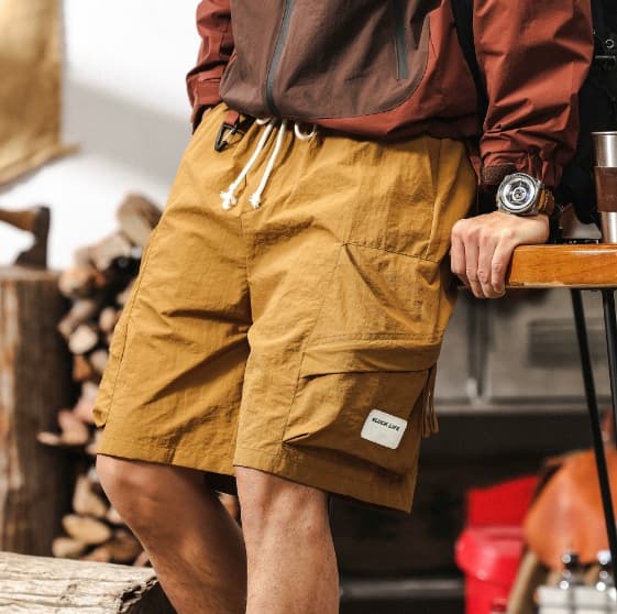 GorgeousBen American thin outdoor functional work shorts men's summer loose tactical hunting gear quick drying multi pocket five quarter pan — view 9