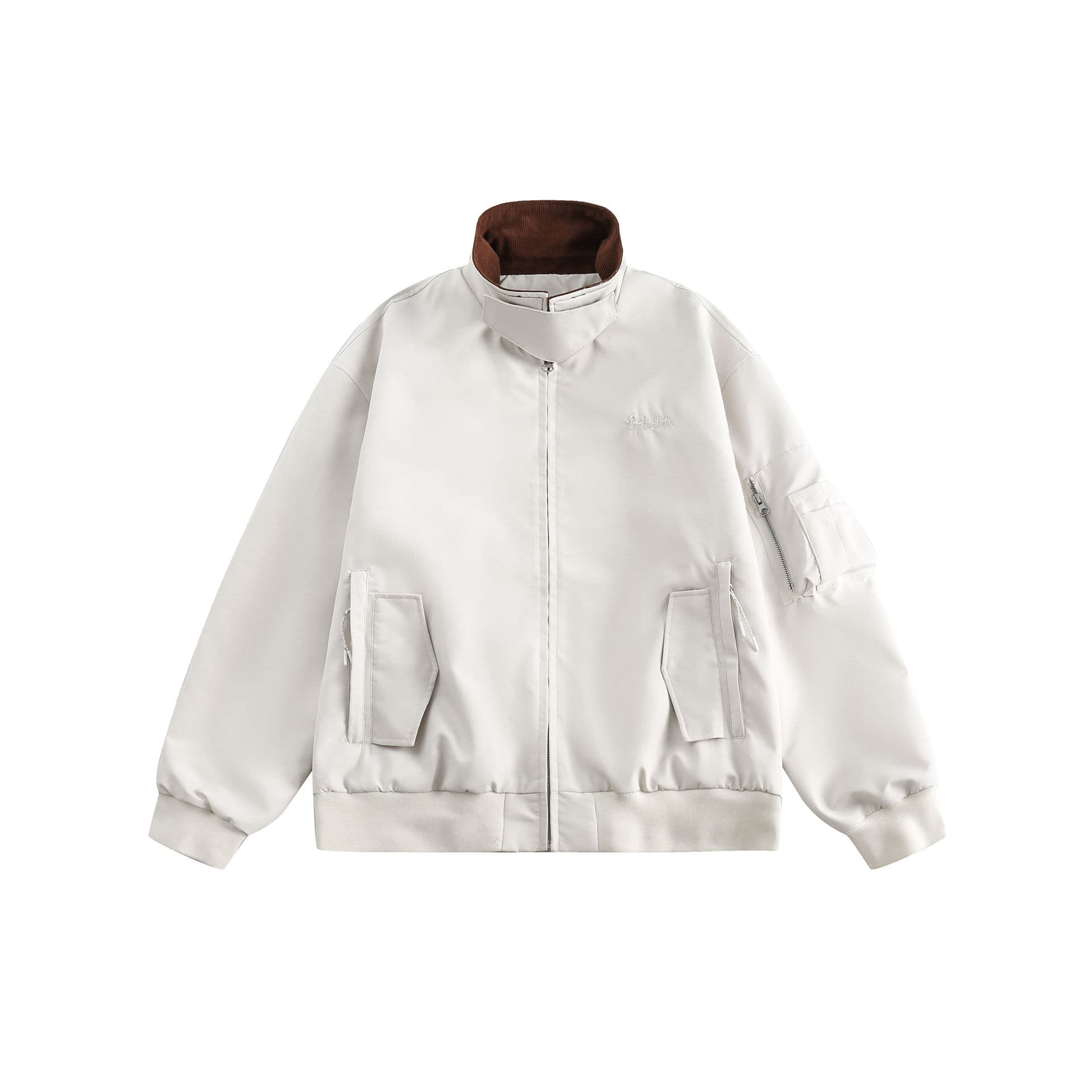 GorgeousBen Unisex American retro everything with the new spring multi-pocket stand collar jacket small fashion trend brand loose men's co — view 6