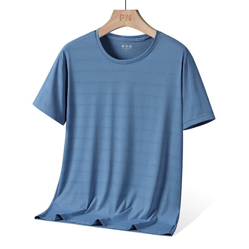 GorgeousBen men's new short sleeve T-shirt Soft fabric breathable elastic men's T-shirt without deformation — view 4