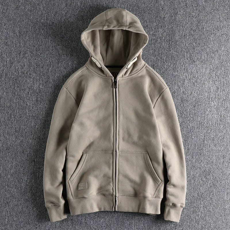GorgeousBen Men's 400G Heavyweight Fleece Zip Up Hoodie — view 10
