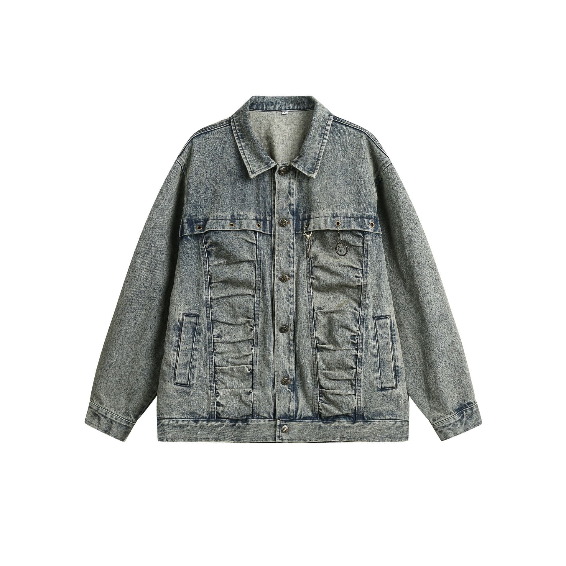GorgeousBen Unisex Spring vintage do old washed denim jacket Women 2024 trend brand loose all-match casual coat is popular this year