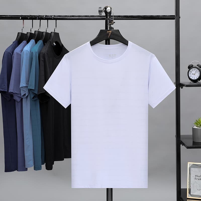 GorgeousBen men's new short sleeve T-shirt Soft fabric breathable elastic men's T-shirt without deformation — view 15