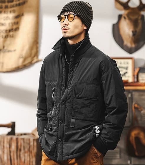 GorgeousBen White duck down workwear, lightweight down jacket, men's winter 2025 new down shirt, men's outdoor men's autumn and winter jacke — view 3