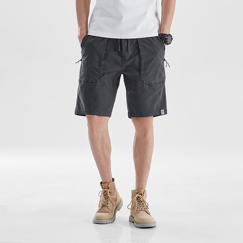 GorgeousBen Men's Summer Short Shorts 4 Part Casual Shorts Work Trousers Men Solid Colo — view 4