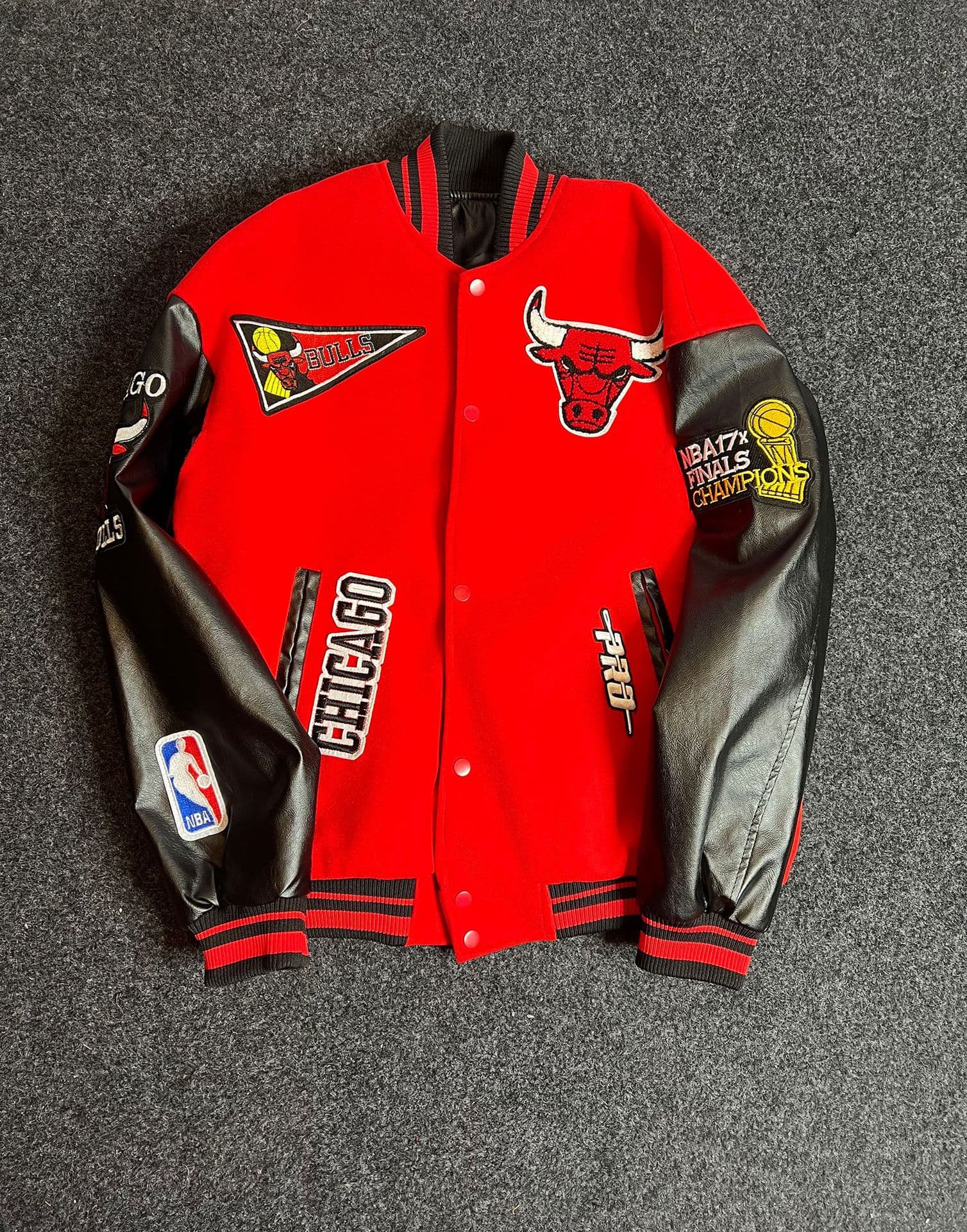 GorgeousBen American high street men's fashion woolen baseball jacket, heavy embroidery, loose, retro flight suit coat for spring and autumn — view 14