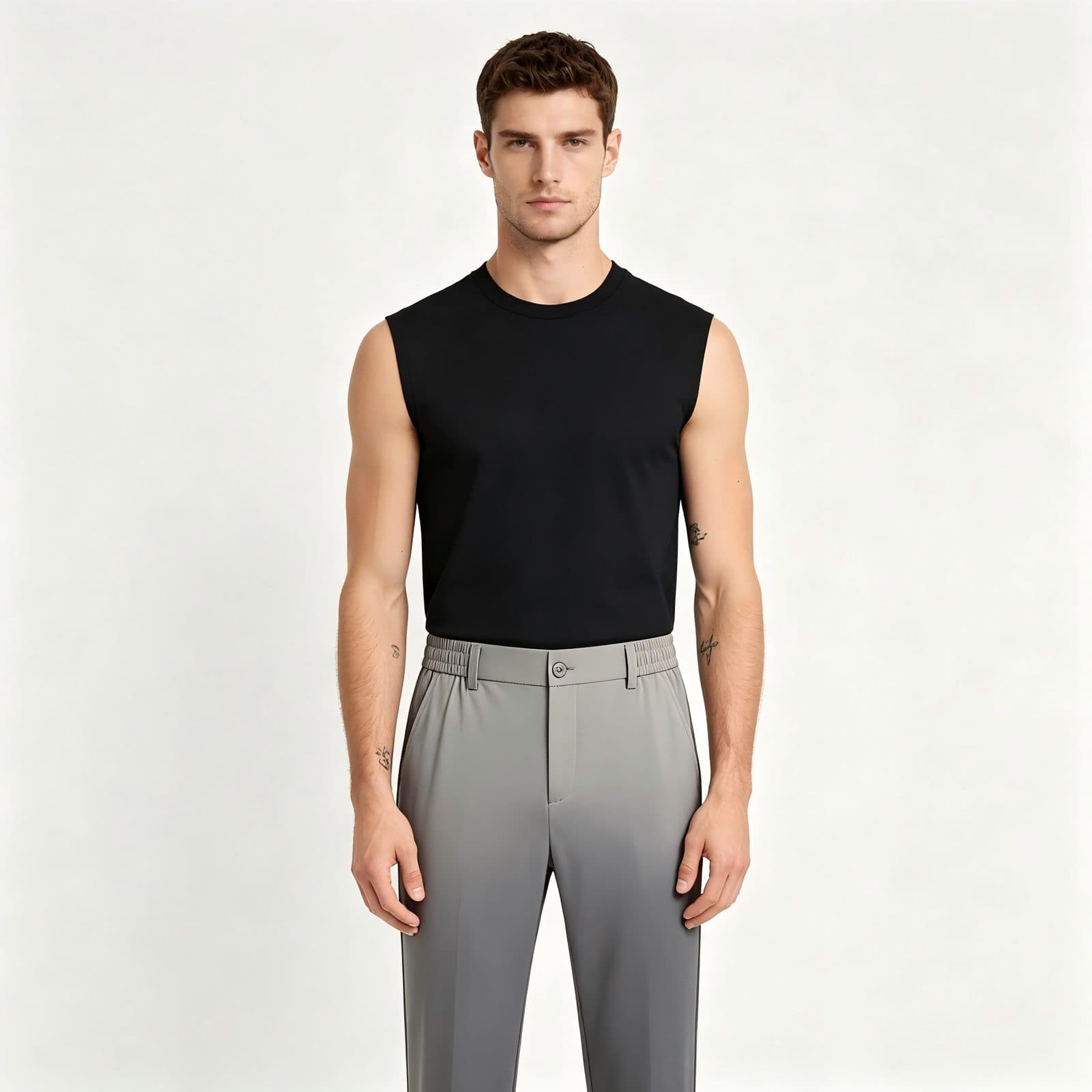 GorgeousBen Men's High end men's thin 2025 ice silk pants, business casual trousers. — view 2