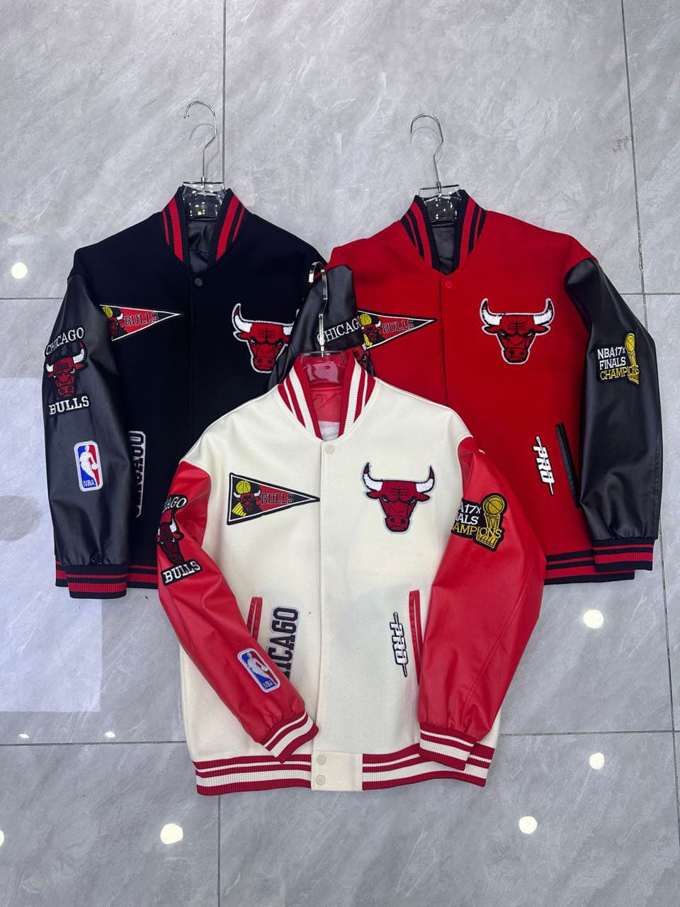 GorgeousBen American high street men's fashion woolen baseball jacket, heavy embroidery, loose, retro flight suit coat for spring and autumn — view 9