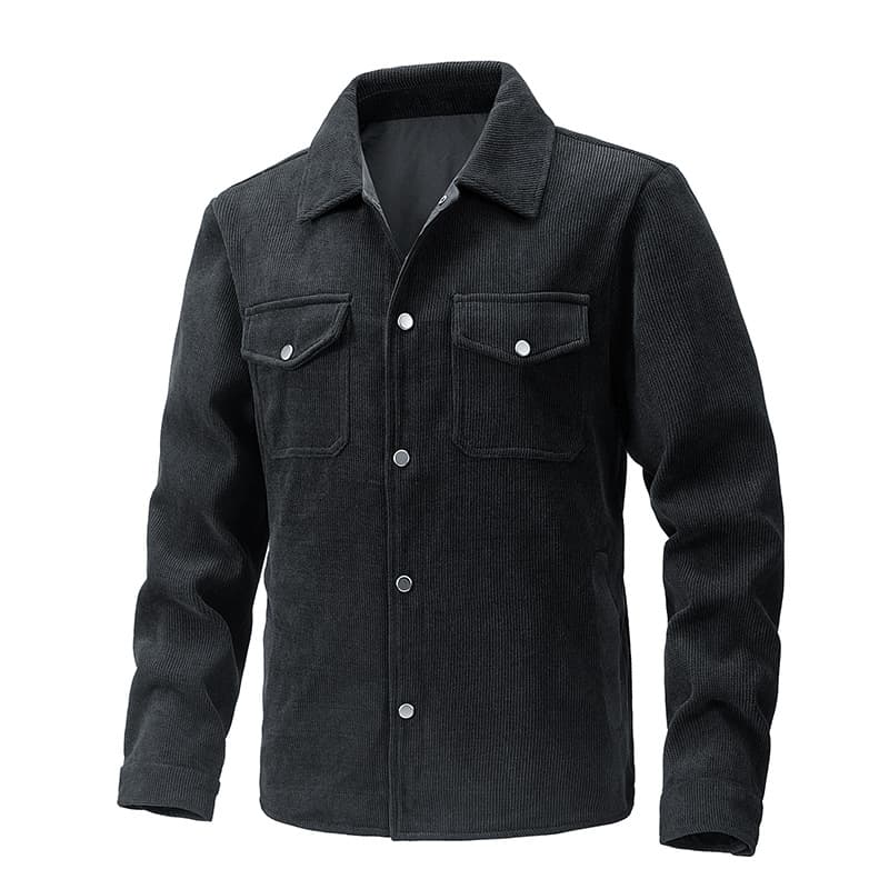 GorgeousBen Men's Corduroy Jacket GorgeousBen Korean Slim Fit Casual Spring Autumn Coat — view 14