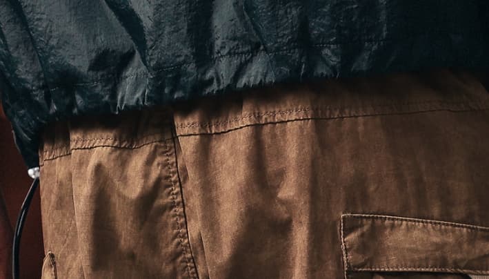 GorgeousBen Gelanlu high-end mountain style design retro thin workwear shorts men's summer ice silk shorts casual five quarter pants. — view 15