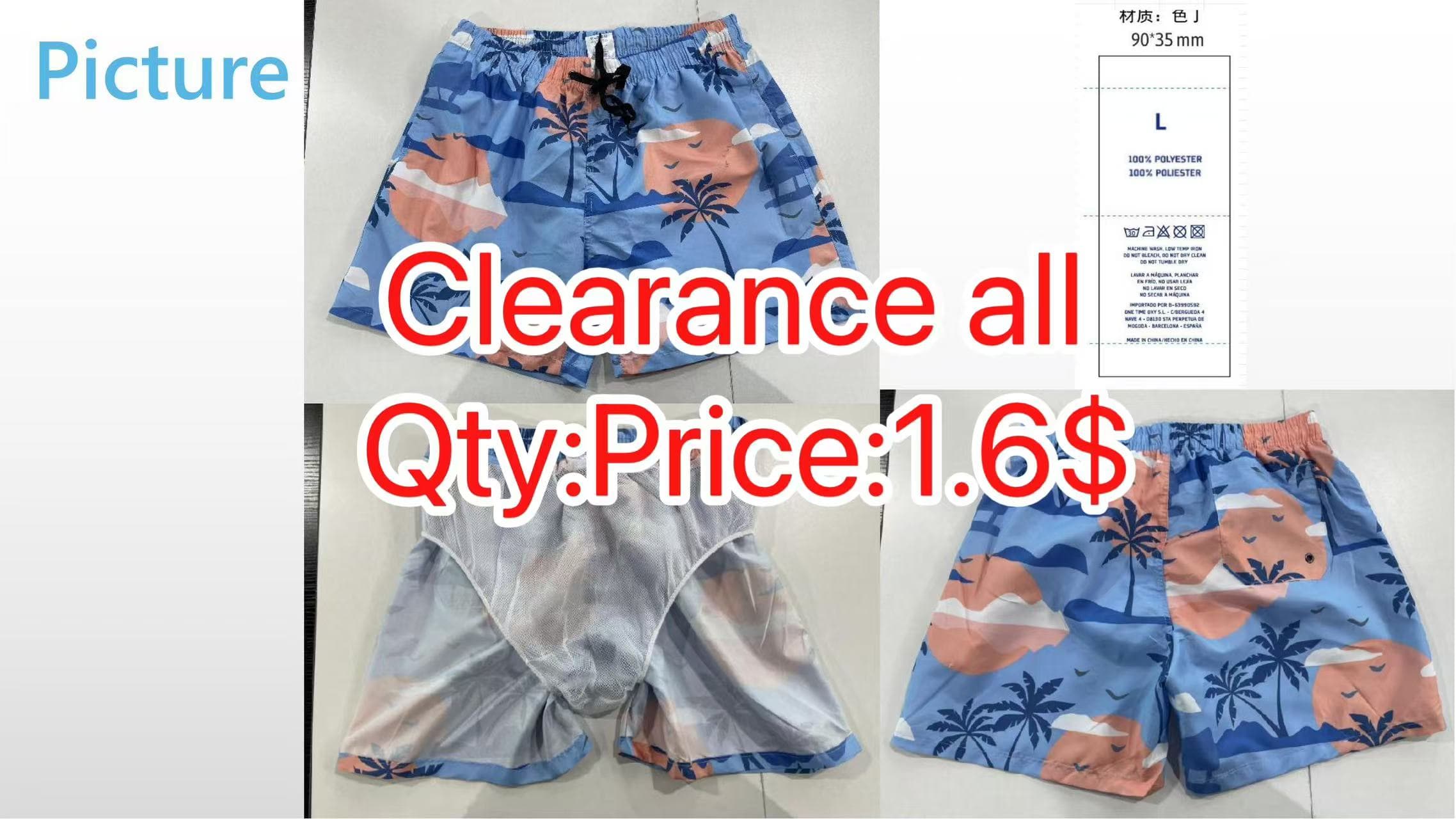 Clearance sale-Men's fashionable shorts, casual ice cold pants — main view
