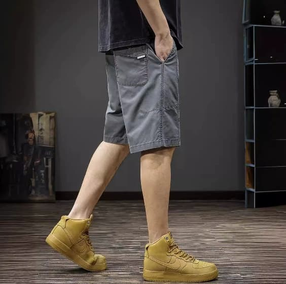 GorgeousBen Workwear shorts men's five point casual pants American fashion brand plus size mid pants summer 2025new men's pants thin. — view 2