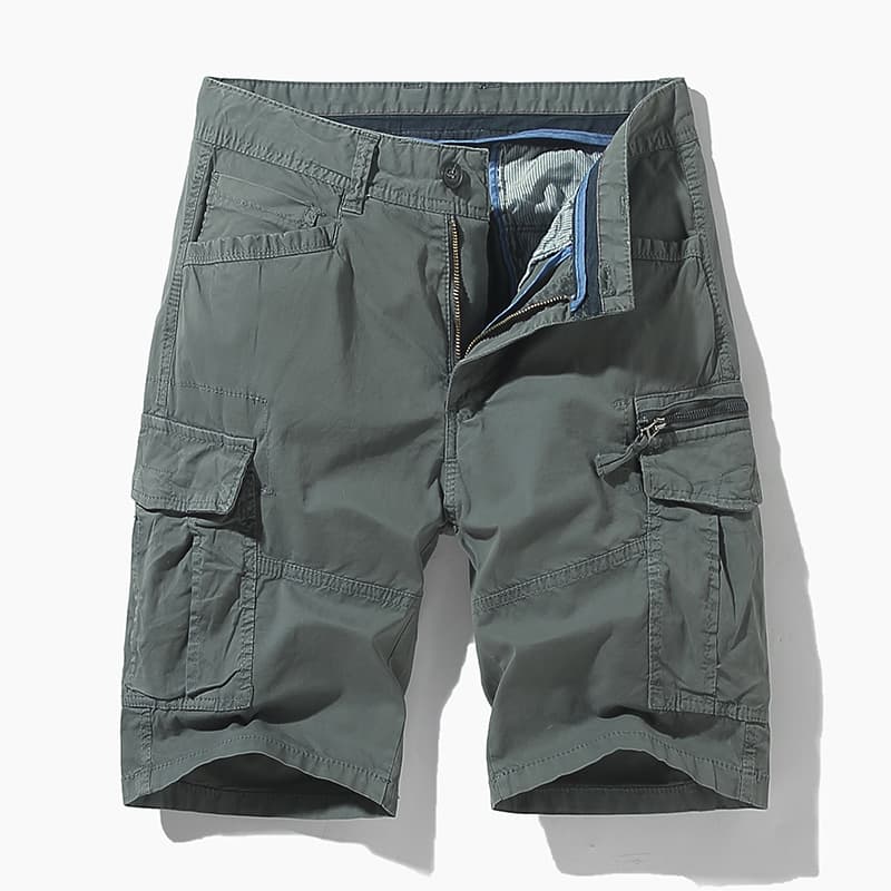 GorgeousBen Men's cargo shorts soft cotton printing embroidery man short pants — main view