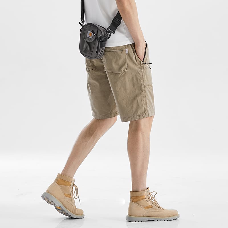 GorgeousBen Men's Summer Short Shorts 4 Part Casual Shorts Work Trousers Men Solid Colo — view 5