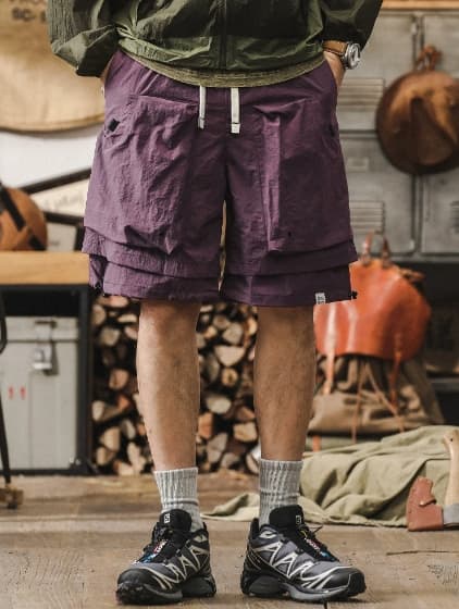 GorgeousBen Outdoor functional waterproof quick drying workwear short pants for men in summer, cool and trendy, two piece mountain style cas — view 14