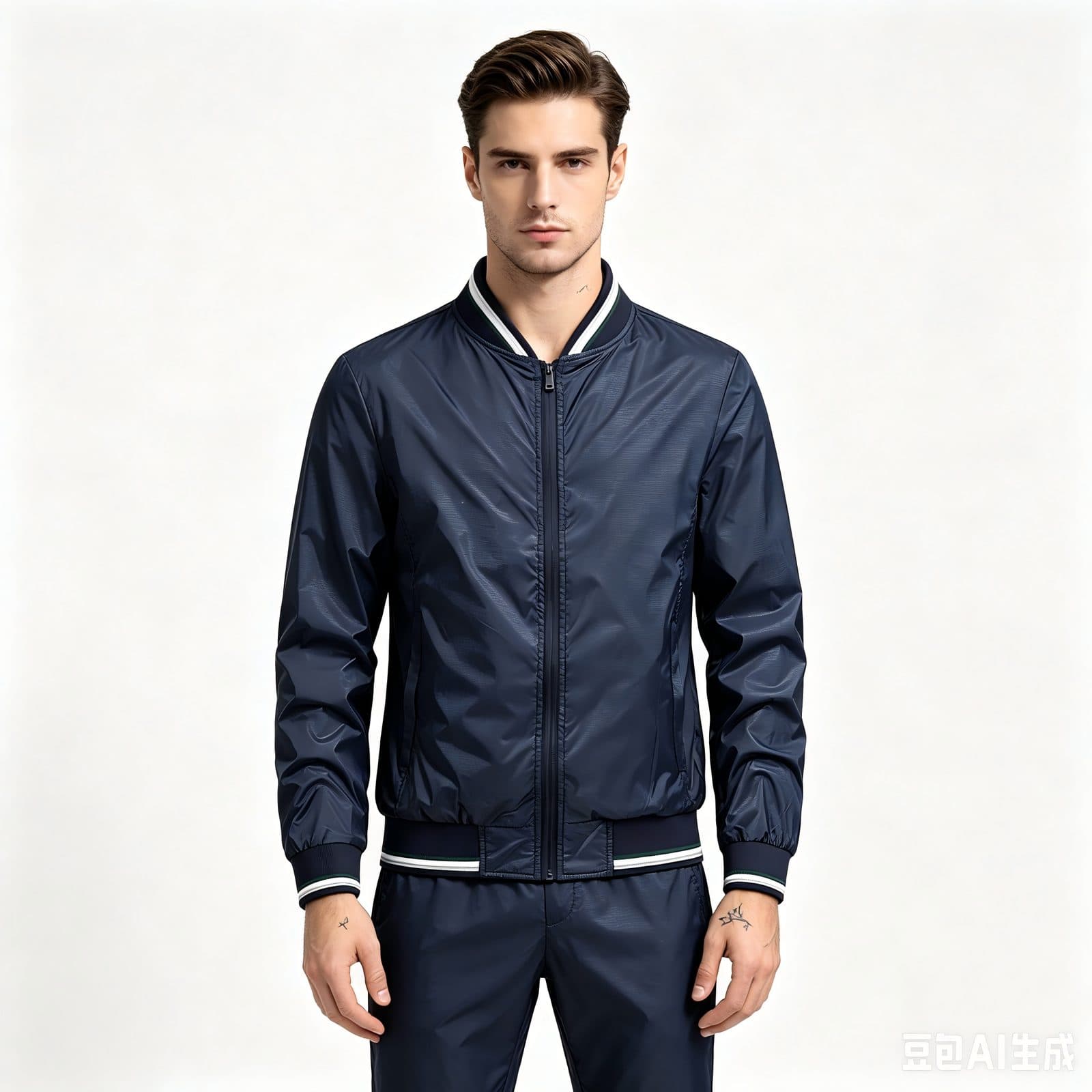 GorgeousBen Men's Casual Fleece Lined Stand Collar Jacket for Winter Outdoor Commute — main view