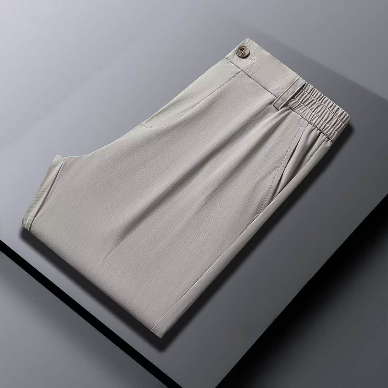 GorgeousBen Men's High end men's thin 2025 ice silk pants, business casual trousers. — view 4
