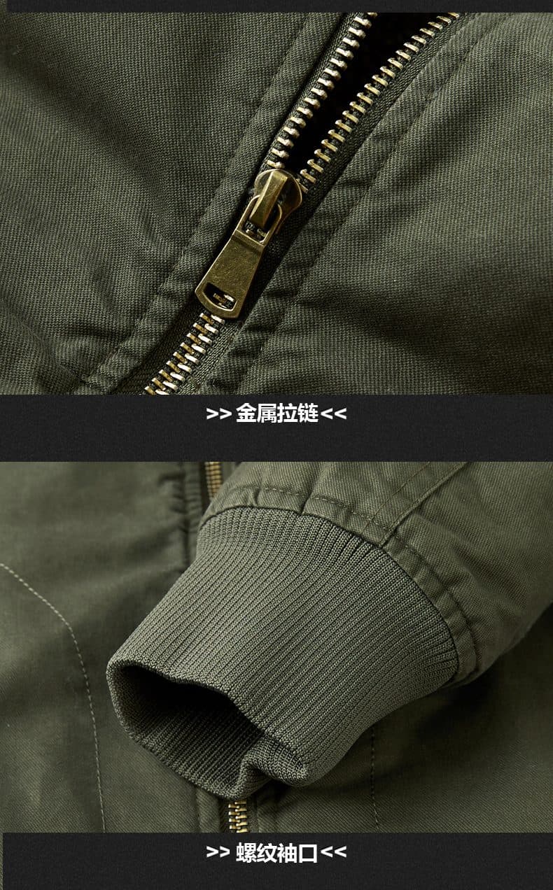 GorgeousBen Men's Thickened suede work jacket for men, American style, autumn and winter outdoor windbreaker, men's winter cotton coat. — view 15