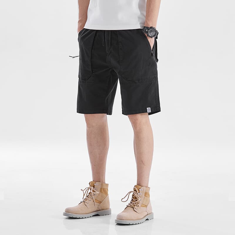 GorgeousBen Men's Summer Short Shorts 4 Part Casual Shorts Work Trousers Men Solid Colo — main view