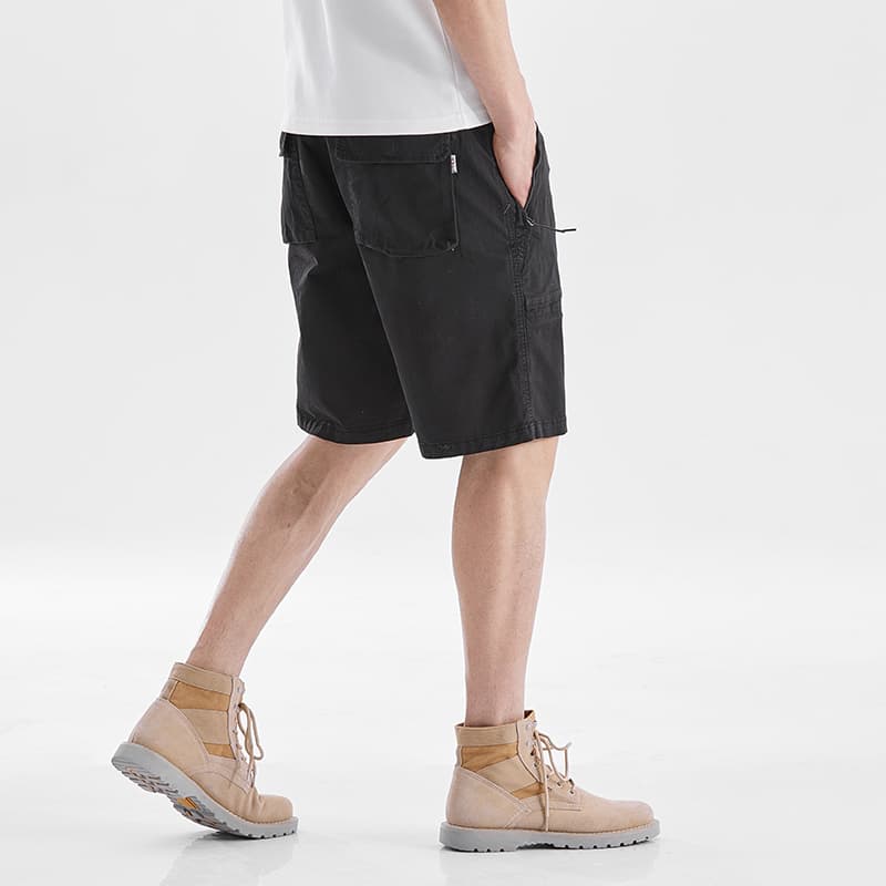 GorgeousBen Men's Summer Short Shorts 4 Part Casual Shorts Work Trousers Men Solid Colo — view 2