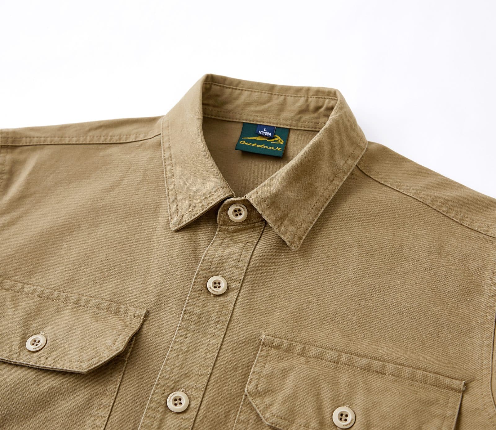 GorgeousBen Men's Winter new American retro trend thickened plaid long-sleeved shirt for men, with workwear pocket design, casual outerwear. — view 13